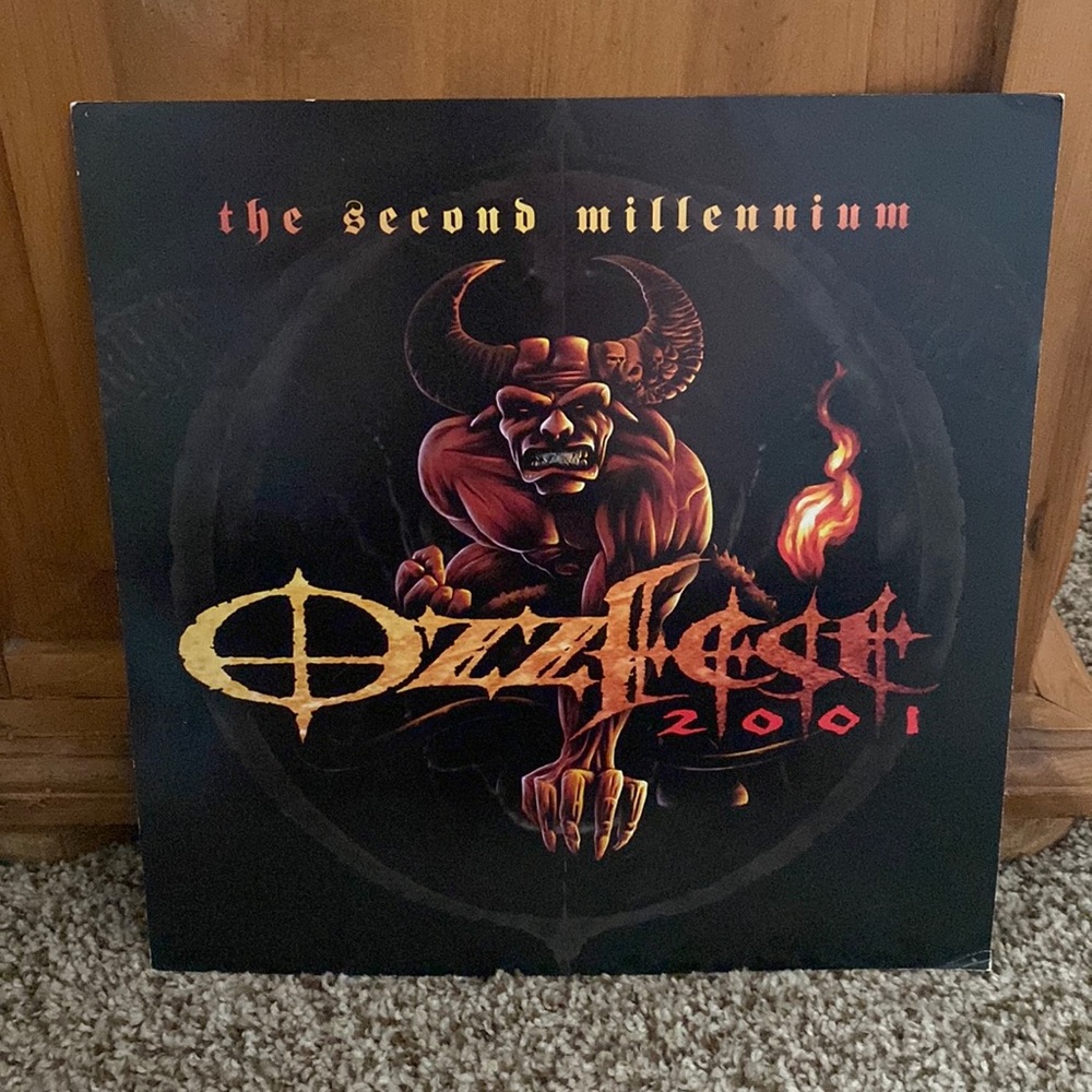 Vintage Y2K Ozzfest 2001 Promotional Marketing Flat